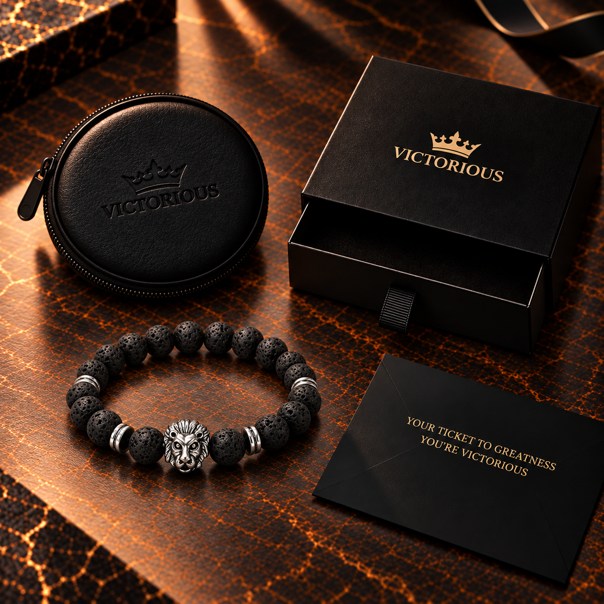 Kralenarmband – leeuw