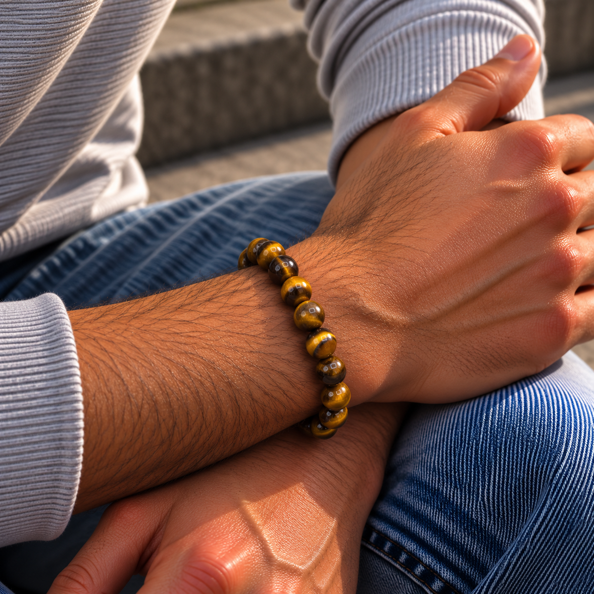 Kralenarmband – tijgeroog