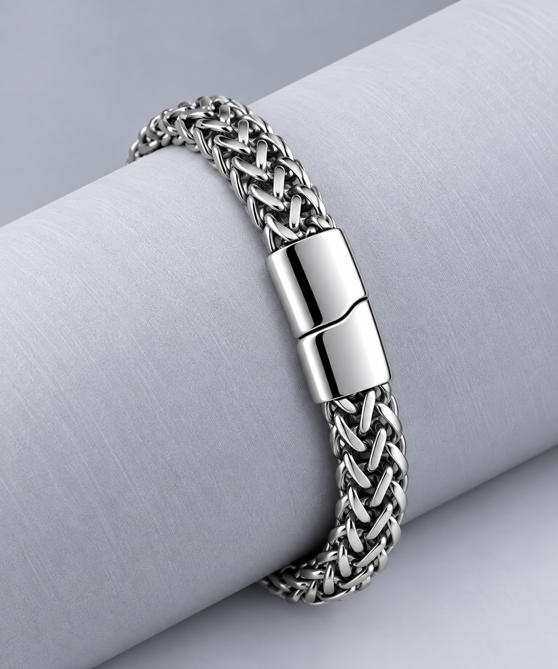 Gevlochten schakelarmband | magneetsluiting | 12mm breed