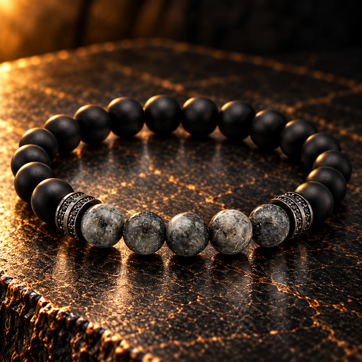 Kralenarmband – onyx