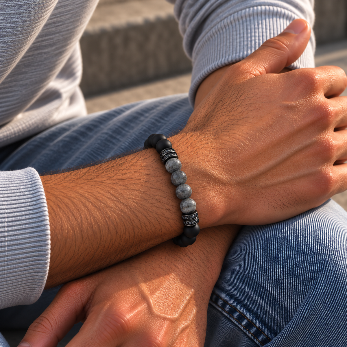 Kralenarmband – onyx