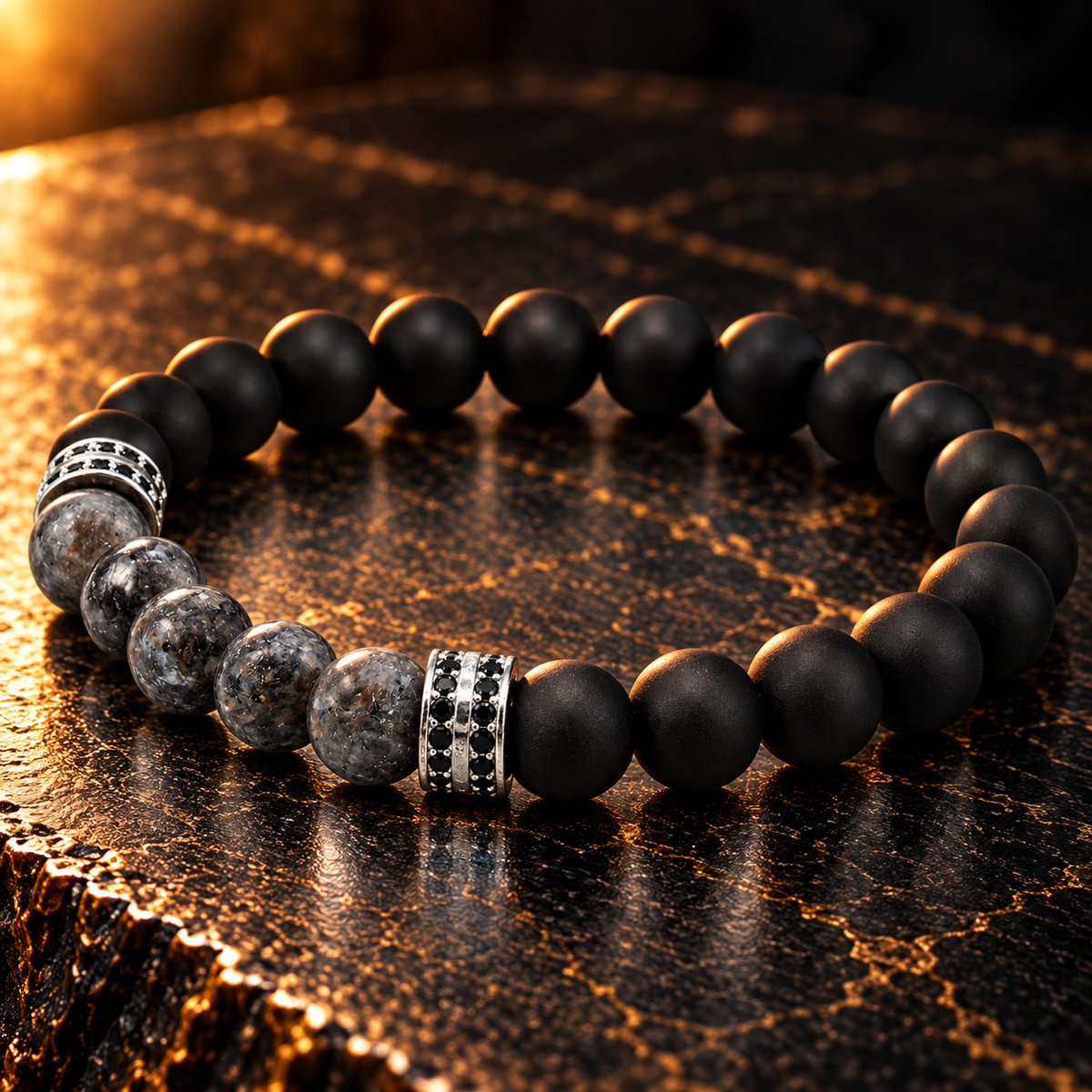 Kralenarmband – onyx