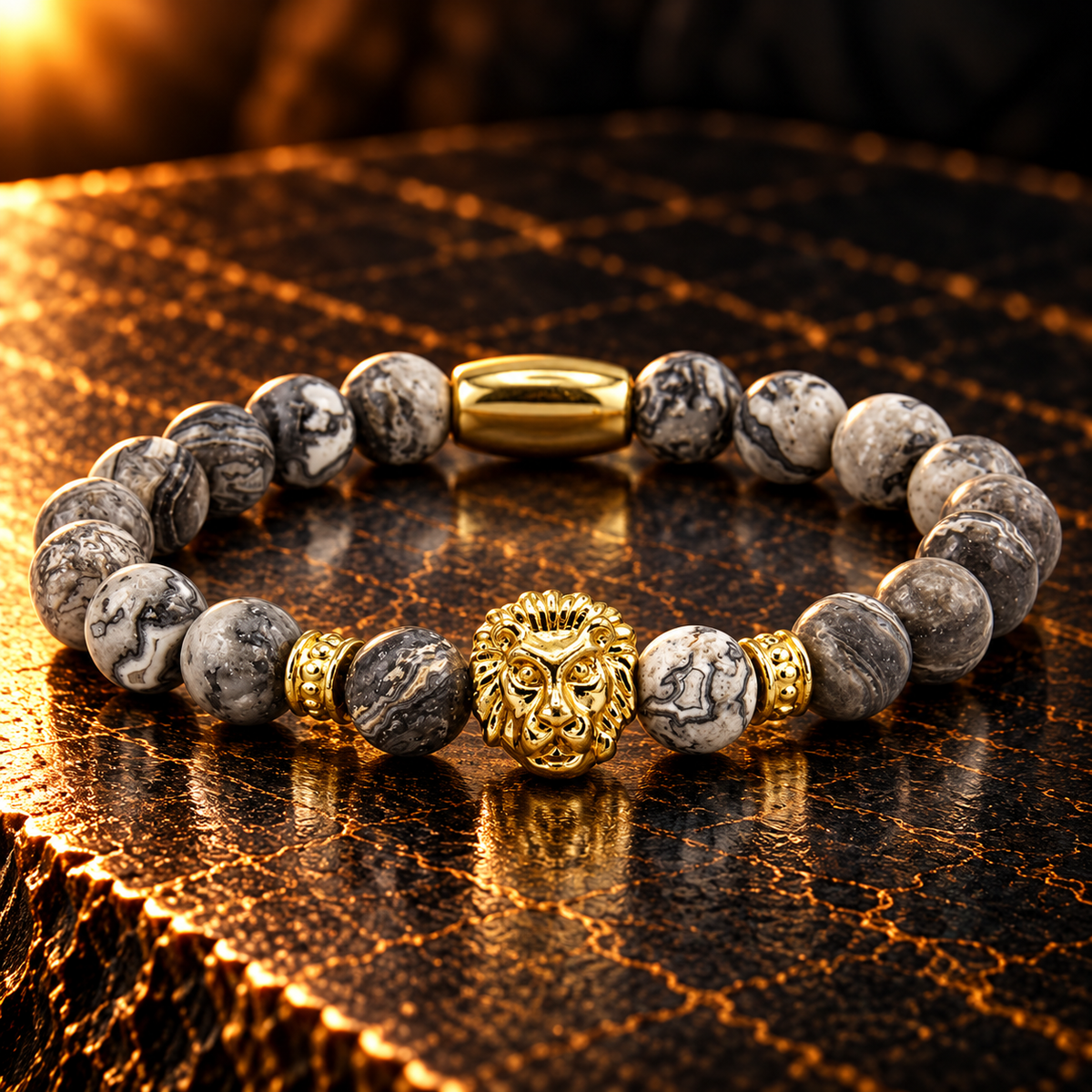 Kralenarmband – leeuw