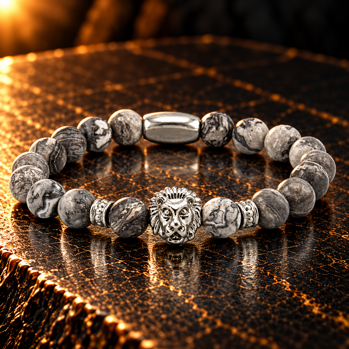 Kralenarmband – leeuw