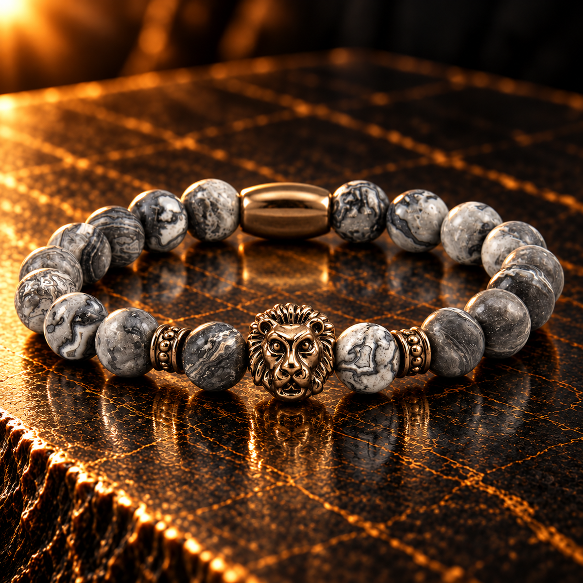 Kralenarmband – leeuw